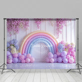 Lofaris Fancy Lavender Floral Balloon Arch Wedding Backdrop